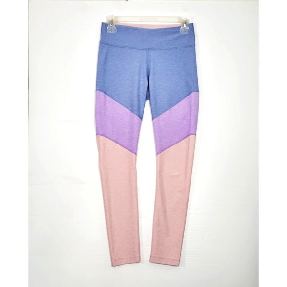 Outdoor Voices Women's Color Block Stripe High Rise Springs Leggings Sz S 1113 - Picture 2 of 10